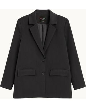 MixRay Oversized Blazer - Black