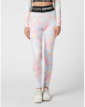 Philipp Plein Sport Leggings Camouflage - Blauw
