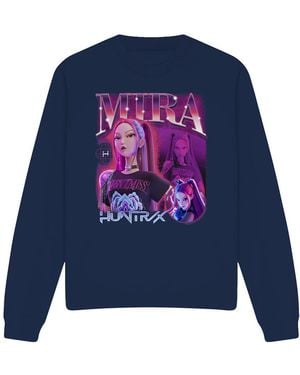K-Pop Demon Hunters Adult Huntr/X Mira Sweatshirt - Blue