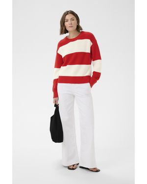 Part Two Pullover Bozenapw Pullover Baggy Fit - Rood