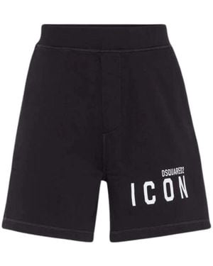 DSquared² Mannen Icon Logo Shorts - Blauw