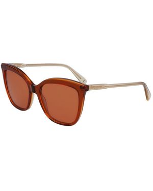 Longchamp Acetate Sunglasses - Brown