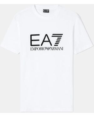 EA7 Camiseta Slim Ajuste Hombre Blanco