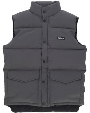 Iuter Puff Vest Sleeveless Down Jacket - Gray
