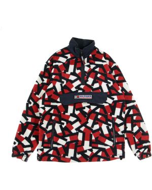 Tommy Hilfiger Slip-On Fleece Jacket Sport Tech Polar - Red