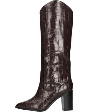 SCHUTZ SHOES Schwarze Stiefel - Braun
