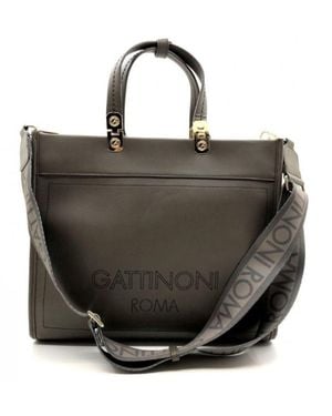 Gattinoni Amelia L Double Handle Pu Bag - Black