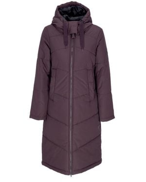Iriedaily Long Paddie Coat Down Jacket - Purple