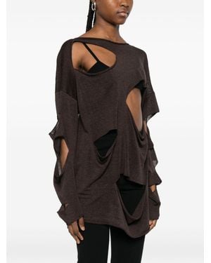 P.A.R.O.S.H. Parosh Tricot Petite Fille Brun - Noir