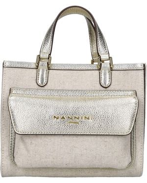Nannini Bolsas. Oro - Blanco