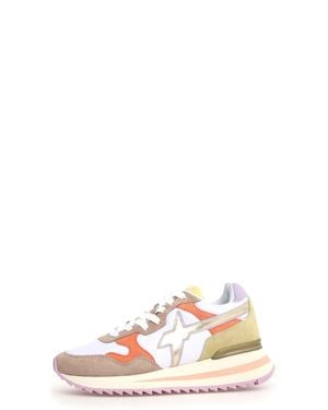 W6yz Damesschoenen Yak-W. 2016528 42 1E64/Wit/Perzik - Roze