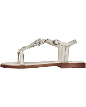 Emanuélle Vee Niedrige Schuhe Grau - Weiß