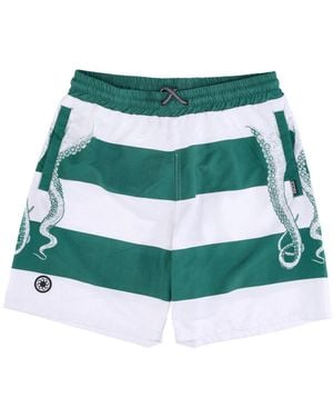 Octopus Herren-Bermudashorts Fullback Boardshort Weib - Grün