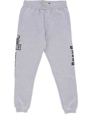 Mitchell &amp; Ness Pantalon De Survetement Pour Hommes Pantalon De Survetement Nba Ghost Camo Pantalon De Survetement Hardwood Classics Milbuc - Bleu