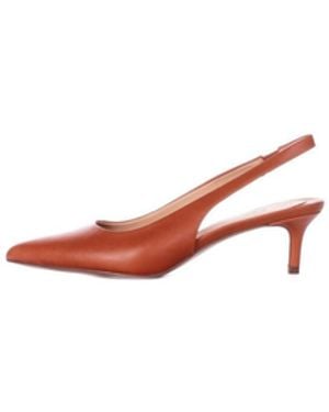 Ralph Lauren Decollete 802P09033 002 Lolah Ii Pumps Slingback Tan - White