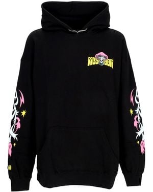 Mushroom Hoodie Flowers Hoodie - Black