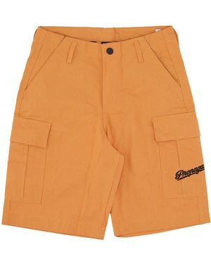 Propaganda Shorts Cargo Para Hombre - Naranja