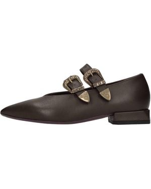Lorenzo Mari Flat Shoes - Brown