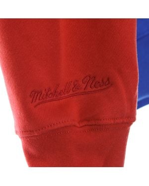 Mitchell & Ness Hoodie Nba Color Blocked Fleece Hoodie Loscli - Red