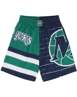 Mitchell &amp; Ness Basketball Shorts Nba Jumbotron 3.0 Shorts Dalmav - Green