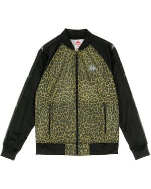 Kappa Womber Slim Bomberjack Grafisch Luipaard/Zwart/Zilver - Groen