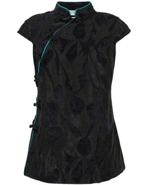 WEILI ZHENG Top Qipao - Black