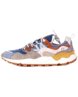 Flower Mountain Sneakers 2017818 01 1B13 Yamano 3 Sage - White