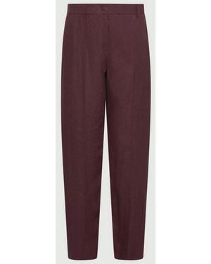 Marella Linen Pants - Purple
