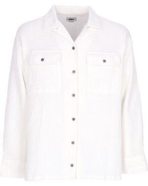 Obey Long Sleeve Shirt W Camille Waffle L/S Shirt Muted - White