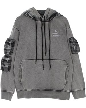 Mauna Kea Moleskin Double Hoodie Lightweight Hooded Sweatshirt - Gray