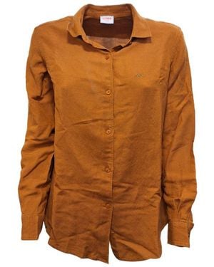 Sun 68 Regular Shirt S34225 - Brown