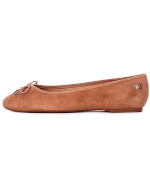 Ralph Lauren Flat Shoes Camel - White