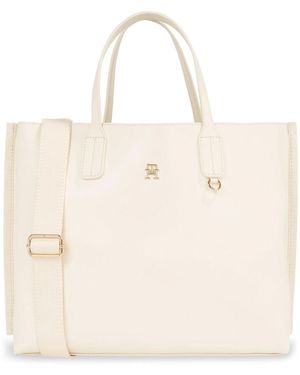 Tommy Hilfiger Iconic Bag Tommy Satchel - Natural