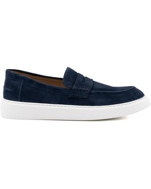 Antica Cuoieria Mocassin Amalfi Homme Bleu