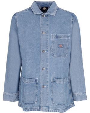 Dickies Workwear Jacket Denim Chore Coat - Blue