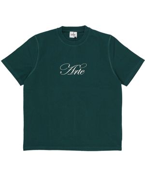 Arte' T-Shirt Script Logo Tee - Green