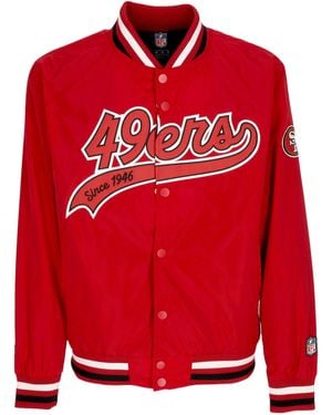 Fanatics Bomber Jacket Nfl Sateen Jacket Saf49E - Red