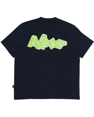 Arte' T-Shirt Block Print T-Shirt - Blue