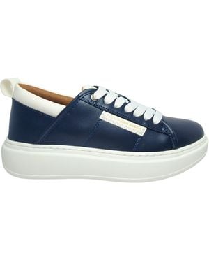 Alexander Smith Chaussures Pour Hommes Sneakers Eco-Wembley Homme, Couleur Bleu Blanc