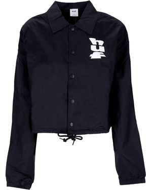 Huf Coach Jacket Megablast Crop Coach Jacket - Blue