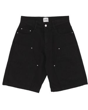 Arte' Short Jeans Serena Heart Shorts - Black