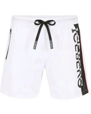 Iceberg Swimsuit Vertical Logo - Black