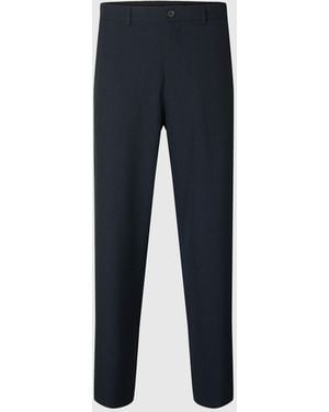SELECTED Pants Line Baggy Robert Dark - Blue