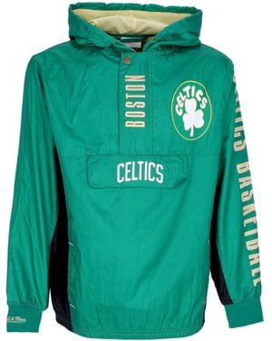 Mitchell & Ness Removable Windbreaker Nba Team Og 2.0 Anorak Windbreaker Vintage Logo Boscel - Green