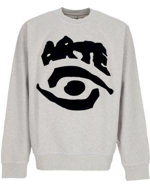 Arte' Leichter Crewneck Eye Front Ausschnitt Grau