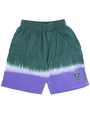 Mitchell & Ness Short Pants Nba Horizontal Tie Dye Short Hardwood Classics Milbuc - Green