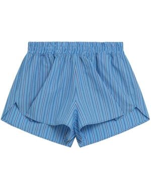 PAPER KID Shorts Striped - Blue