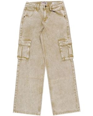 Guess Jeans W Go Aged Cargo Pant - Natural