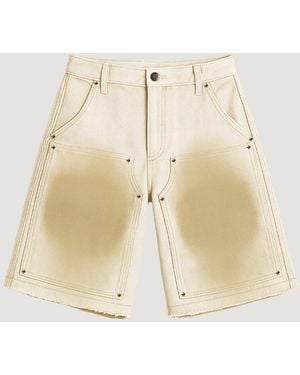 UNTITLED ARTWORKS Arbeitskleidung Shorts Creme - Natur