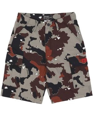 Propaganda Pantalones Cortos De Camuflaje Desert Commando Cargo Short Ripstop Para Hombre - Blanco